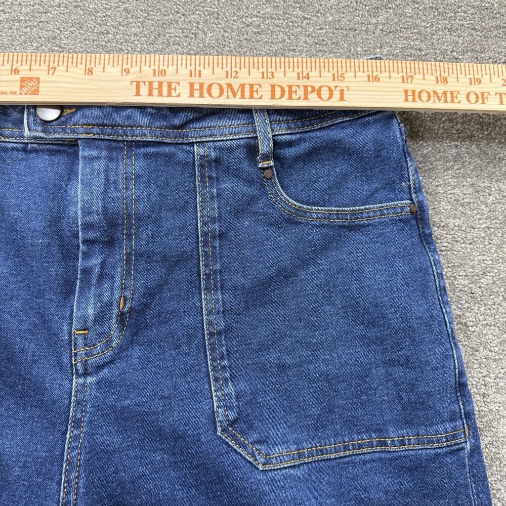 Boden Y2K Womens Cargo Wide Leg Jeans 12R Blue High Rise Deep Pocket Denim Pants - Picture 2 of 9